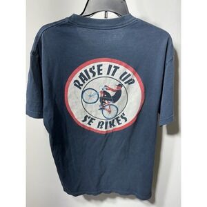 SE Bikes Shirt Mens Large Navy Cycling Biking Logo Graphic Tee